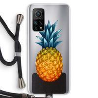 Grote ananas: Xiaomi Mi 10T 5G Transparant Hoesje met koord