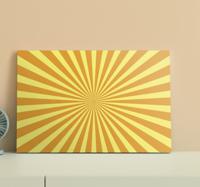 Abstracte strepen zonsondergang canvas schilder