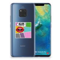 Huawei Mate 20 Pro | Sillicone Back Cover | Popart Princess