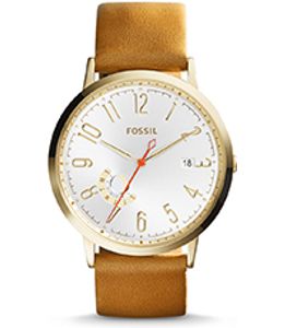 Horlogeband Fossil ES3750 Leder Bruin 20mm