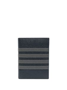 Thom Browne étui pour passeport à détail 4 bandes signature - Bleu