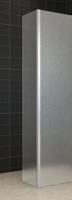 Xellanz Zijpaneel 35 x 200 cm met hoekprofiel voor inloopdouche chroom met 10 mm NANO geheel matglas