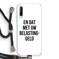 Belastinggeld: Huawei P Smart Pro Transparant Hoesje met koord