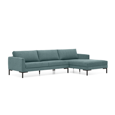 Hoekbank Amalfi Blauw Stof Hoekbank Amalfi Blauw Stof