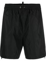 DSQUARED2 short de bain à zip latéral - Noir