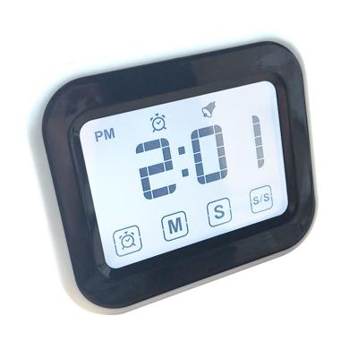 Keuken timer digitale wekker groot LCD-aanraakscherm worden geleverd met nachtlampje voor het bakken van koken (wit)