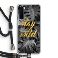 Stay wild: OnePlus Nord Transparant Hoesje met koord
