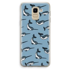 Narwhal: Samsung Galaxy J6 (2018) Transparant Hoesje