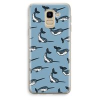 Narwhal: Samsung Galaxy J6 (2018) Transparant Hoesje