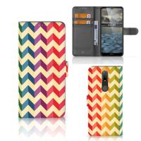 Nokia 2.4 | Telefoon Hoesje | Zigzag Multi Color