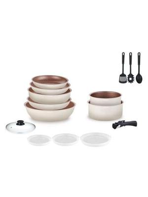 Arthur Martin 18-delige crèmekleurige kookset AM1453 CREAM