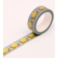 Clap Clap Floral Washi Tape Baby Blue - thumbnail