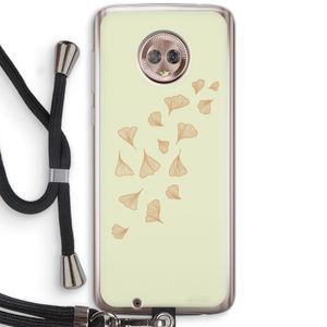 Falling Leaves: Motorola Moto G6 Transparant Hoesje met koord