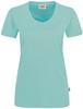 Hakro 181 Women's V-neck shirt MIKRALINAR® - Ice Green - 4XL