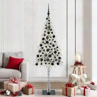 VidaXL Kerstboom met 300 led met standaard wit 180 cm pe en staal