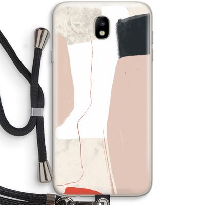 Lava: Samsung Galaxy J7 (2017) Transparant Hoesje met koord