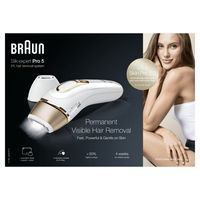 Braun Silk-expert Pro Silk·expert Pro 5 PL5157 IPL Voor Vrouwen, Voor Blijvend Zichtbare Ontharing Thuis, Wit/Goud - thumbnail