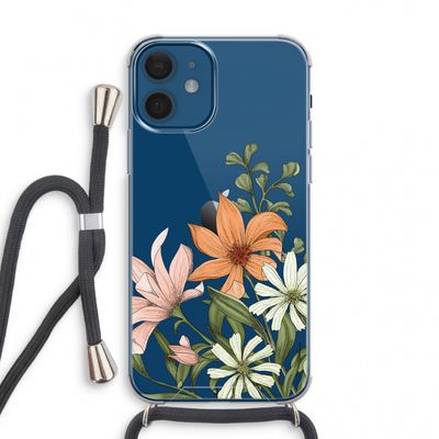 Floral bouquet: iPhone 12 mini Transparant Hoesje met koord