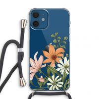 Floral bouquet: iPhone 12 mini Transparant Hoesje met koord
