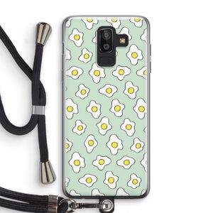 Spiegeleitjes: Samsung Galaxy J8 (2018) Transparant Hoesje met koord