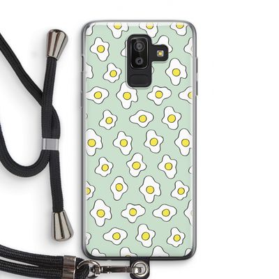 Spiegeleitjes: Samsung Galaxy J8 (2018) Transparant Hoesje met koord