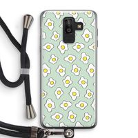 Spiegeleitjes: Samsung Galaxy J8 (2018) Transparant Hoesje met koord Spiegeleitjes: Samsung Galaxy J8 (2018) Transparant Hoesje met koord