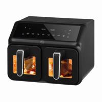 Dubbele vetvrije friteuse, 2200 W, capaciteit 8 l, LED-display