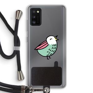 Birdy: Samsung Galaxy A41 Transparant Hoesje met koord