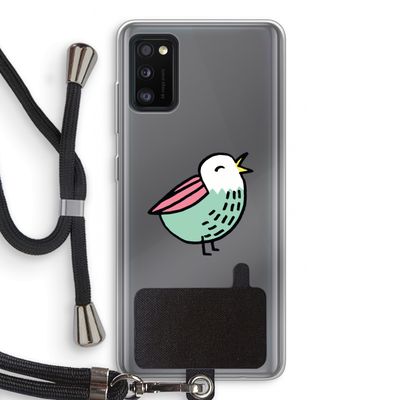 Birdy: Samsung Galaxy A41 Transparant Hoesje met koord