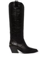 ANINE BING bottes Tania en cuir - Noir - thumbnail