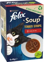 Felix Soup Filets rund, kip & lam 6 x 48g