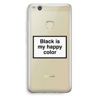 Black is my happy color: Huawei Ascend P10 Lite Transparant Hoesje