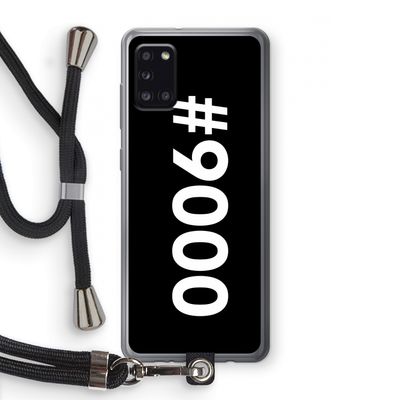 #9000: Samsung Galaxy A31 Transparant Hoesje met koord