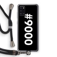 #9000: Samsung Galaxy A31 Transparant Hoesje met koord