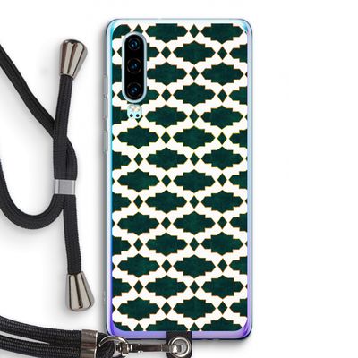 Moroccan tiles: Huawei P30 Transparant Hoesje met koord