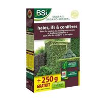 Meststof voor biologische haag/taxus/conifeer - BSI - Donkergroen blad - Langdurige werking - 12,5 m²