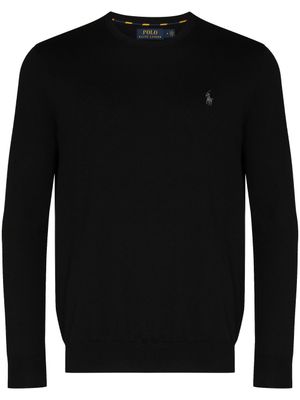 Polo Ralph Lauren pull à logo brodé - Noir