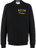 Moschino sweat à logo métallisé - Noir