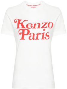 Kenzo t-shirt en coton à logo imprimé - Blanc