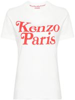 Kenzo t-shirt en coton à logo imprimé - Blanc