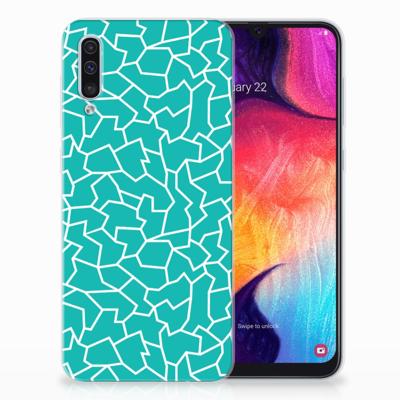 Samsung Galaxy A50 | Hoesje maken | Cracks Blue