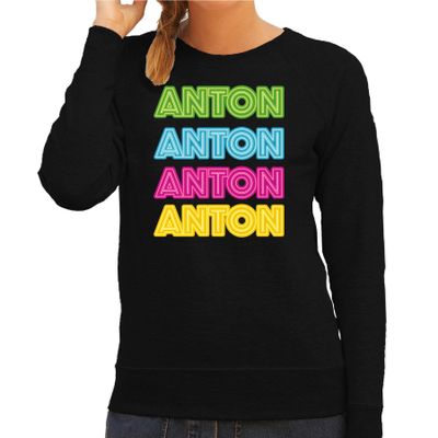 Apres ski sweater voor dames - Anton - zwart - Anton aus tirol - wintersport
