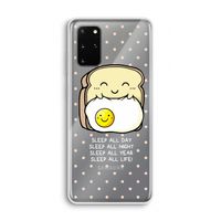 Sleep All Day: Samsung Galaxy S20 Plus Transparant Hoesje