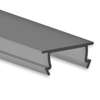 Zwart opaal afdekking 200cm C44 25-35% licht doorlatend voor LED strip profiel PL4 prijs p/m Zwart opaal afdekking 200cm C44 25-35% licht doorlatend voor LED strip profiel PL4 prijs p/m