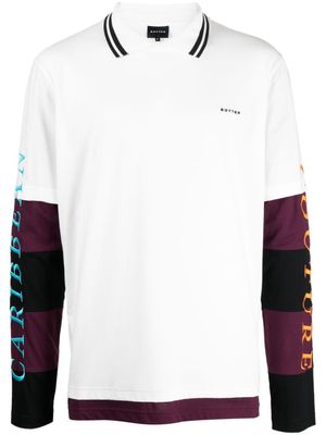 Botter t-shirt à effet superposé - Blanc