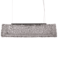 Hanglamp Trento 100 cm 3 Lichts Zilver Modern - thumbnail