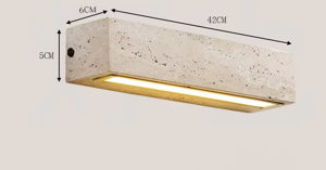 ZENLUME Wabi-Sabi Natuursteen Wandlamp
