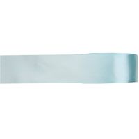 1x Lichtblauwe satijnlint rollen 1,5 cm x 25 meter cadeaulint verpakkingsmateriaal   -