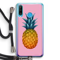 Grote ananas: Huawei P30 Lite Transparant Hoesje met koord