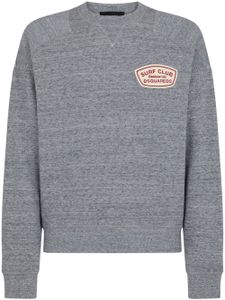 DSQUARED2 sweat Surf Club en coton - Gris